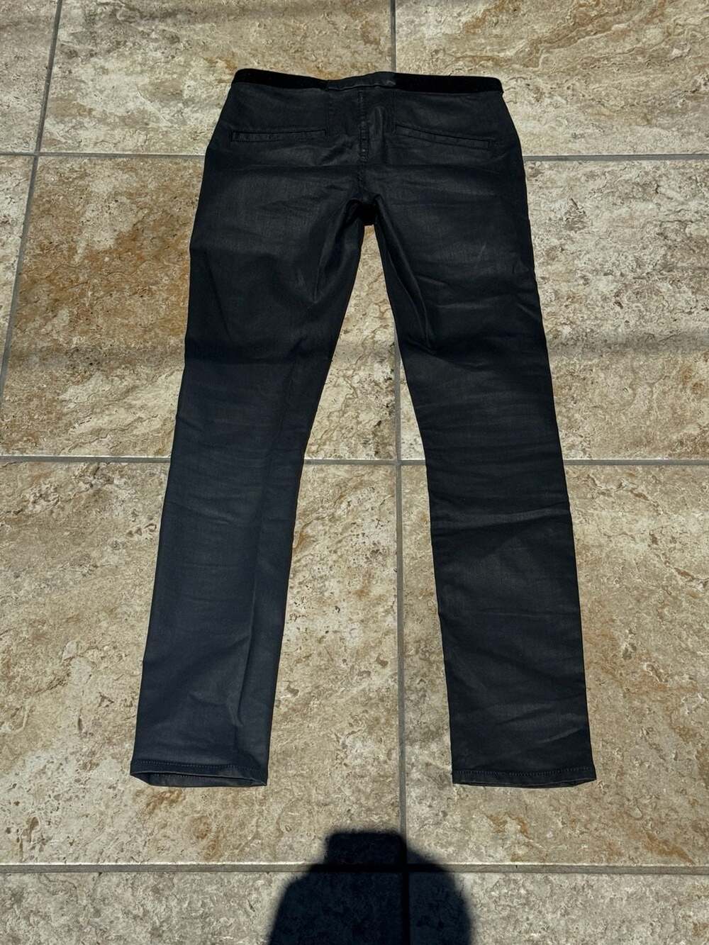 Helmut Lang Coated Skinny Jeans Black Size 27